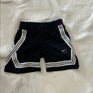 Nike Black Shorts with White Stripes